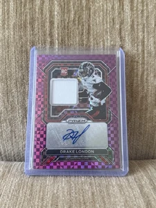 Panini Prizm #RPA-DL Drake London 2022 parche eléctrico púrpura automático/49 RPA novato radiocontrol - Imagen 1 de 2