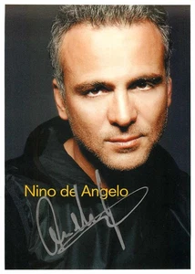 Nino de Angelo - - original Autogramm - - ca. 15x10cm - Autogrammkarte - Bild 1 von 1