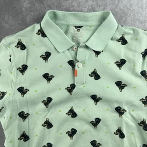 Camisa Polo Para Hombres Nike Doberman AOP Verde Como Nueva Preppy Tenis Talla M Calce Ajustado - Imagen 1 de 8
