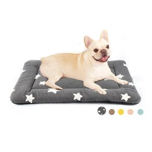 Dog Crate Pad Kennel Dog Bed Mat for Medium Dogs Washable Cute Star Pet Bed f... - Picture 1 of 6