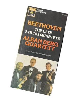 Vintage Beethoven Cassette Box Set Late String Quartets Alban Berg Quartett Clas - Image 1 of 4