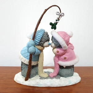 ME TO YOU TATTY TEDDYBÄR UNTER DEM MISTELZWEIG FIGUR WINTER WEIHNACHTEN 40843 - Bild 1 von 9