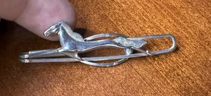 Stratton's Imitation Art Deco Style Horse Tie Clip Bar Vintage #3C - Picture 1 of 6