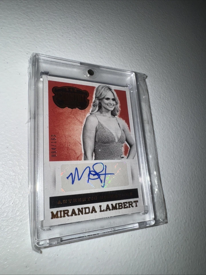 Miranda Lambert AutoPanini Country Music Autograph Americana  094/163 - Image 1 of 4