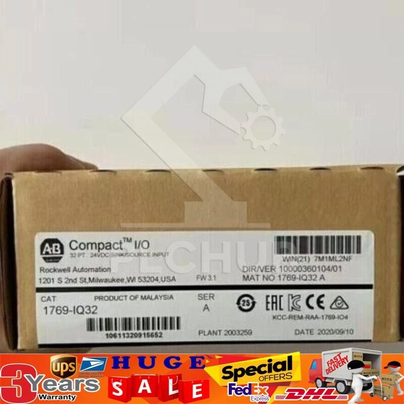 New AB 1769-IQ32 CompactLogix 24V DC Input Module 1769IQ32 US Free Tax - Image 1 of 1