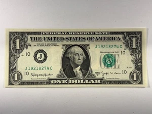 1963 B $1 Dollar Federal Reserve Joseph Barr Note Kansas City fr#1902 SPC1455 - Picture 1 of 3
