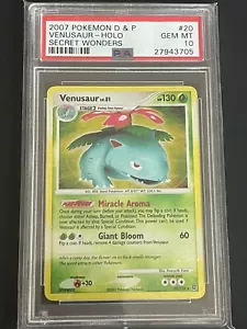 VENUSAUR 20/132 SECRET WONDERS PSA 10 POKEMON HOLO RARE - Picture 1 of 2
