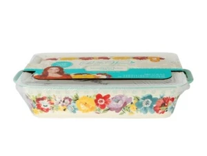 Pioneer Woman ~ SWEET ROMANCE Pattern ~ Rectangular ~ Stoneware ~ Baker W/Lid - Picture 1 of 9