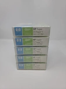 5 Pack Lot NEW SEALED Genuine HP 320GB Super DLT Tape Data Cartridge C7980A - Picture 1 of 3