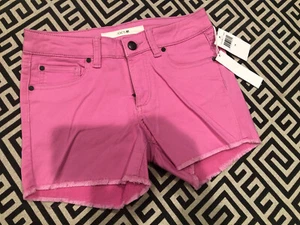 NWT, Joes Jeans, Girls Pink Soft Denim Shorts.  Size 14 - Picture 1 of 6