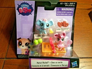 Littlest Pet Shop Market Mischief #109 Elephant and #103 Mouse Mini Pets MIP - Picture 1 of 3