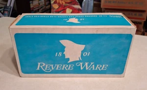 Vintage 1801 Revere Ware 1 1/2 Qt Quart Covered Sauce Pan Copper Clad NEW IN BOX - Picture 1 of 4
