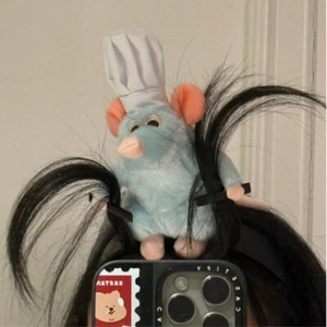 Cartoon Mouse Hair Band Clip Cute Animal Remy Ratatouille Headbands Plush Toy - Picture 1 of 5