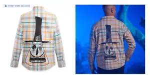 3X  Adult  Mayor of Halloween Town  "CAKEWORTHY" Flannel Shirt NIP Disney - Picture 1 of 5