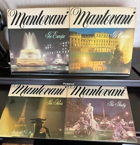 SET OF 4 MANTOVANI VINYL LP RECORDS - IN EUROPE, IN VIENNA, IN PARIS & IN ITALY - Imagen 1 de 6
