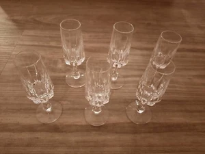 6 Schnapsgläser, Sherrygläser aus Bleikristall - Bild 1 von 3