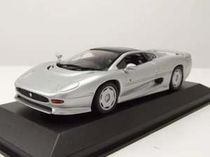 Jaguar XJ 220 1991 Plata Coche a Escala 1:43 Maxichamps - Imagen 1 de 9