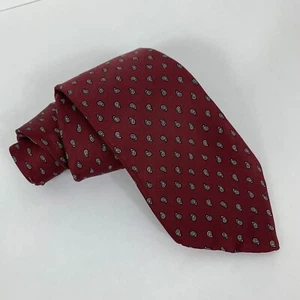 Hardy Amies Men’s Necktie Made in Italy Paisley Print Silk Tie - Picture 1 of 2