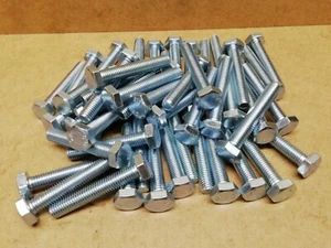 M10 x 60 mm SATZSCHRAUBEN VOLLGEWINDEBOLZEN GRADE 8,8 STAHL VERZINKT x 50 Stück - Bild 1 von 3