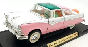 Road Signature 1/18 Scale 92138 - 1955 Ford Fairlane Crown Victoria - Pink - Picture 1 of 5