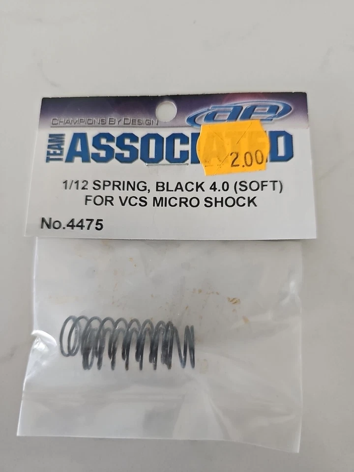 Team Associated 4475 1/12 VCS Shock Spring Black (2) - Image 1 of 1