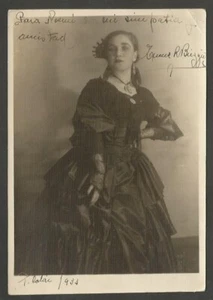 Foto Real Emma Brizzio Ópera Argentina Mezzo Soprano con Original Firmado 1933 - Imagen 1 de 2