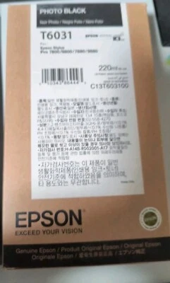 Epson C13T603100 (T603100) Photo Black Stylus Ink Cartridge,Ex 2023 - Image 1 of 4