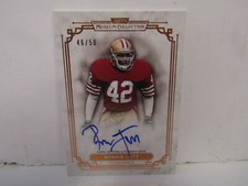 2013 Topps Museum Collection Ronnie Lott On Card Auto Bronze 46/50 SF 49ers