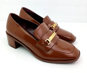 Franco Sarto Dalia Womens Size 5 Brown Slip On Formal 2" Heel Pumps Loafer Shoes - Picture 1 of 11
