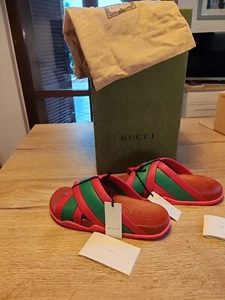 Ciabatte GUCCI 37 Coral NEW - Foto 1 di 11
