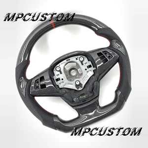 Fit For BMW X5 M X3 X6 E70 E71 E72  2007-2013 Real Carbon Fiber Steering Wheel  - Picture 1 of 9