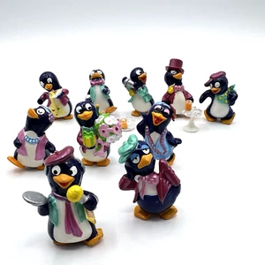 KINDER SURPRISE SET - PEPPY PINGOS PARTY PENGUINS 1994 - FIGURES W/ Box Ferrero - Picture 1 of 7