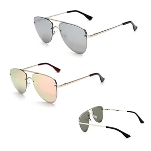 Herren Damen SONNENBRILLE verspiegelte UV400-Gläser Pilotenbrille Retro-Gestell Vintage Sonnenbrille - Bild 1 von 6