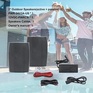 Herdio 2x 6.5" Enceintes Bluetooth Intérieur Extérieur Étanche400W Système de Montage Mural - Photo 1 sur 29