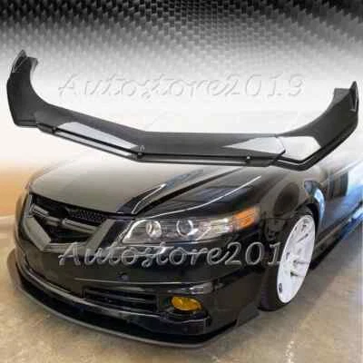 For Acura TL 2004-2014 Carbon Fiber Look Front Bumper Lip Spoiler Splitter Kit Foto 1 de 4