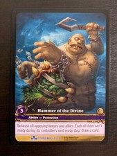 World of Warcraft WoW TCG Promo - EA Extended Art Hammer of the Divine