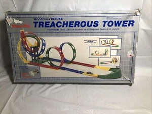 Darda Treacherous Tower Deluxe komplett mit Autos & Anleitung Spaß Baubahn - Bild 1 von 6
