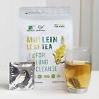 30 Packs Mullein Leaf Tea Bags - Lung Cleanse Detox Herbal Enhance Immunity UK