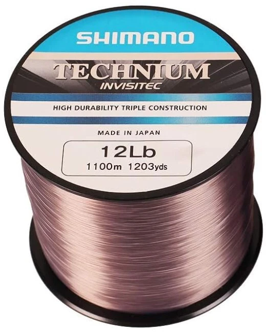 Línea de pesca Shimano Technium INVISITEC, 12 lb, 0,320 mm, 1100 m, hecha en Japón Foto 1 de 1