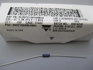 Vishay Dale RL07S681GB14 1/4watt 680ohms 2% Resistor qty 100 new  - Picture 1 of 3