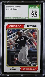 2020 Topps Archives Luis Robert #159 CGC 9.5 - Picture 1 of 2