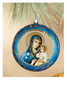 Virgin Mary Eternal Bloom Christ Religious Christmas Ornament Decoration - Picture 1 of 4
