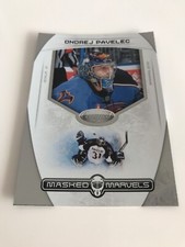 for "NHL Card, Ondrej Pavelec, Masked Marvels, Panini Certified 2011-12, Jets"