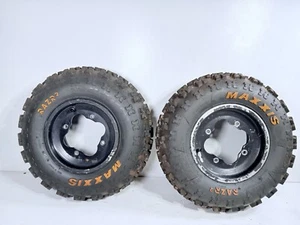RazR 2 Maxxis Wheel W/ Tires KTM Polaris Banshee Raptor 700 YFZ450 4X156 21X7X10 - Picture 1 of 5