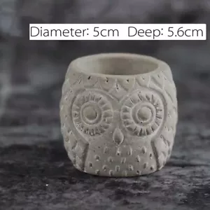 Owl Succulent Pot Silicone Mould Garden Planter Concrete Vase Mould DIY Resin - Bild 1 von 3