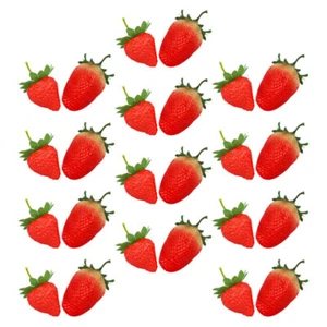 24 Pcs Simulated Strawberry Decoration Fruit Decorative Artificial Fruits for - Imagen 1 de 12
