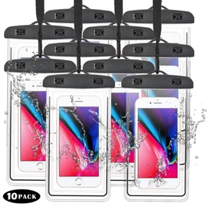 1-10pcs Waterproof Diving Swimming Pouch Dry Bag Case For iPhone XS 7 8 Samsung - Picture 1 of 17