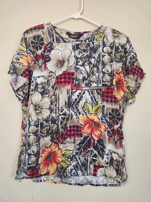 Top Hawaiano Manga Corta Melrose Opciones Vintage Mujer Talla M/L Foto 1 de 4