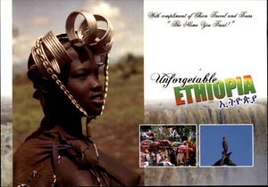 ETHIOPIA Äthiopien Ethiopie Postkarte Afrika Postcard Africa Native Woman - Picture 1 of 2
