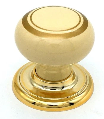 BEIGE / CREAM KNOBS 35mm ceramic effect cupboard door cabinet drawer knob (464) - Image 1 of 4